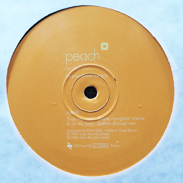 Peach : On My Own (12", Promo)