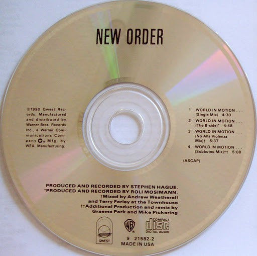 New Order : World In Motion… (CD, Maxi)