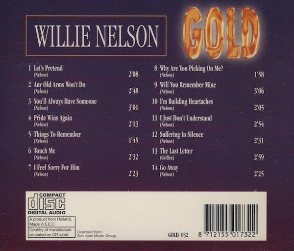 Willie Nelson : Gold (CD, Comp)