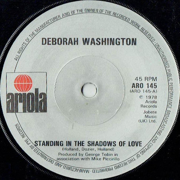 Deborah Washington : Standing In The Shadows Of Love (7", Single)