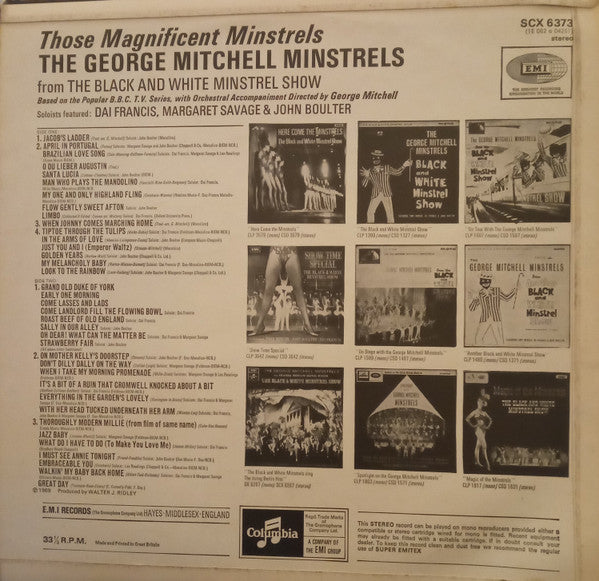 The George Mitchell Minstrels Featuring Dai Francis, Margaret Savage & John Boulter : Those Magnificent Minstrels (LP, Album)