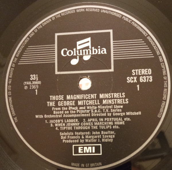 The George Mitchell Minstrels Featuring Dai Francis, Margaret Savage & John Boulter : Those Magnificent Minstrels (LP, Album)