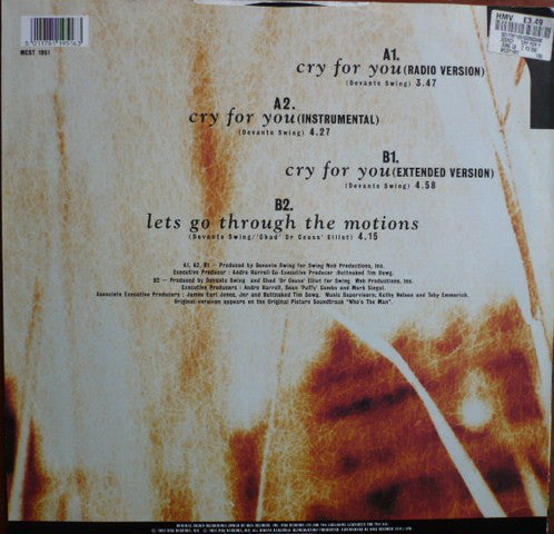 Jodeci : Cry For You (12", Maxi)