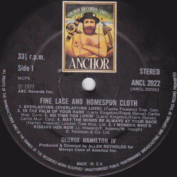 George Hamilton IV : Fine Lace And Homespun Cloth (LP, Album)