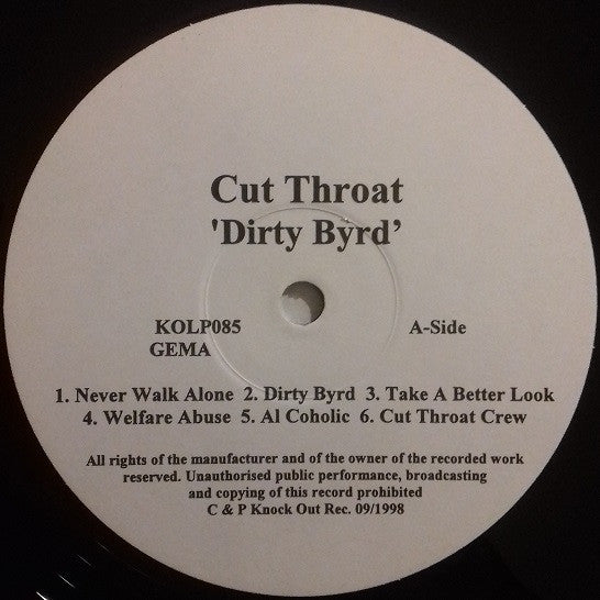 Cut Throat (5) : Dirty Byrd (LP, Album)