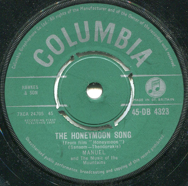 Manuel And His Music Of The Mountains : The Honeymoon Song (7", Single)