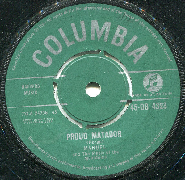 Manuel And His Music Of The Mountains : The Honeymoon Song (7", Single)