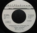 Chuck Jackson : I'm Needing You, Wanting You (7", Promo)