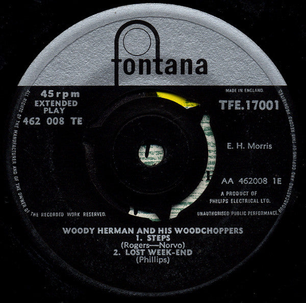 Woody Herman And His Woodchoppers : Steps / Lost Week-end / Some Day, Sweetheart / Pam (7", EP)