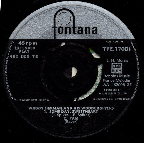 Woody Herman And His Woodchoppers : Steps / Lost Week-end / Some Day, Sweetheart / Pam (7", EP)