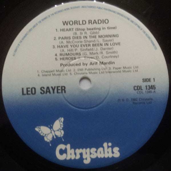 Leo Sayer : World Radio (LP, Album)