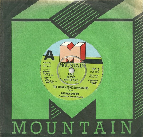 Dan McCafferty : The Honky Tonk Downstairs (7", Single, Promo)