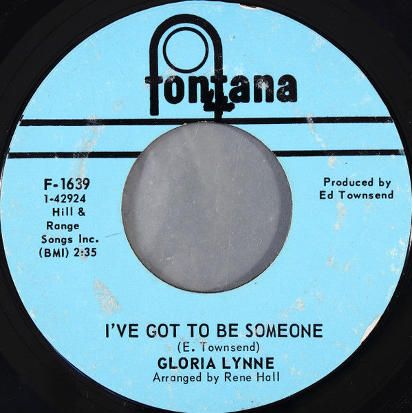 Gloria Lynne : Problem Child / I've Got To Be Someone (7", Styrene)