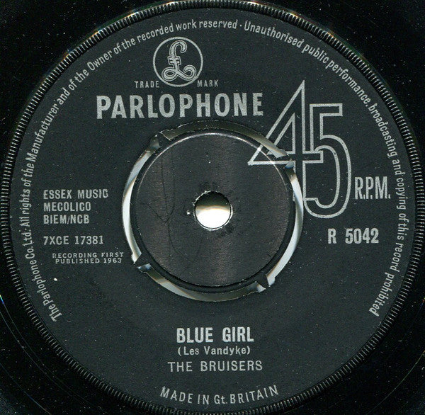 Lee Stirling And The Bruisers : Blue Girl (7")