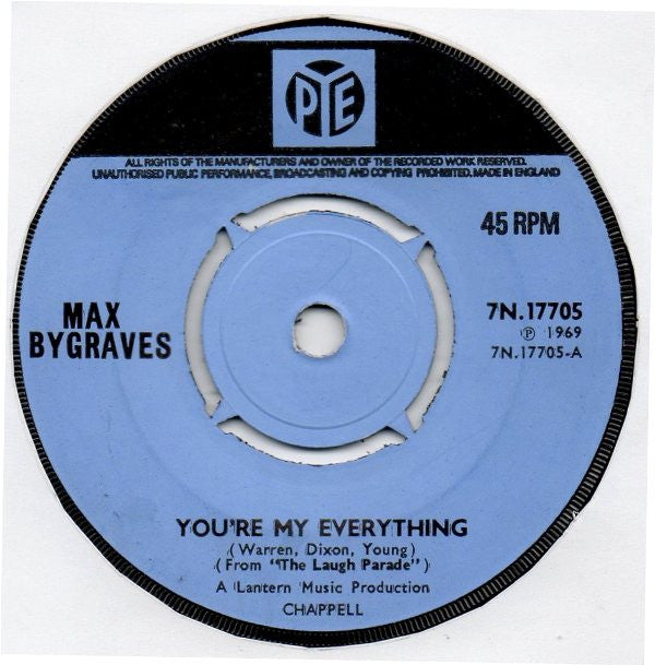 Max Bygraves : You're My Everything (7", Single, Pus)