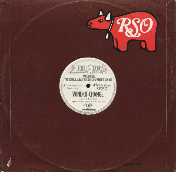 Bee Gees : Spirits (Having Flown) / Wind Of Change (12", Single)