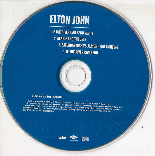 Elton John : If The River Can Bend (CD, Single)