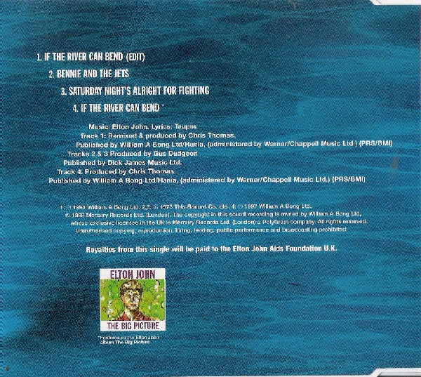 Elton John : If The River Can Bend (CD, Single)