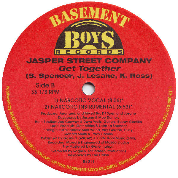 DJ Spen Presents Jasper Street Co. : Get Together (12")