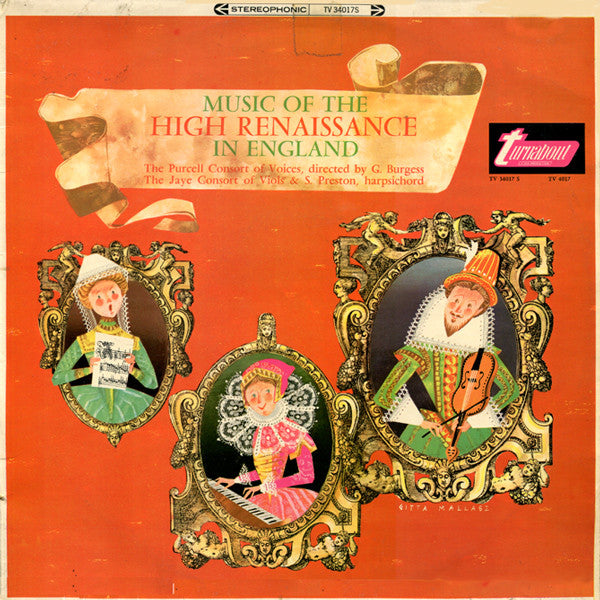 Various : Music Of The High Renaissance In England (LP, Album)