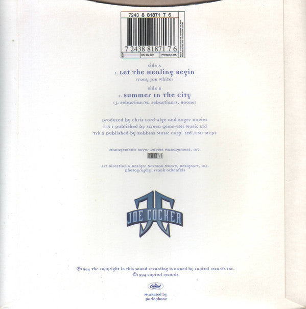 Joe Cocker : Let The Healing Begin (7", Single)