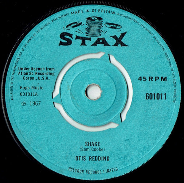 Otis Redding : Shake (7", Single, 3 P)