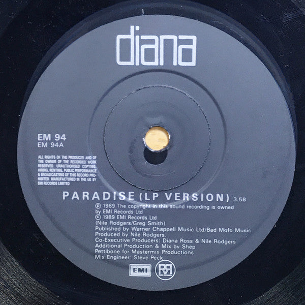 Diana Ross : Paradise (7", Single)