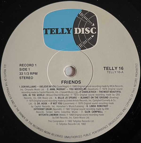 Various : Friends (2xLP, Comp)