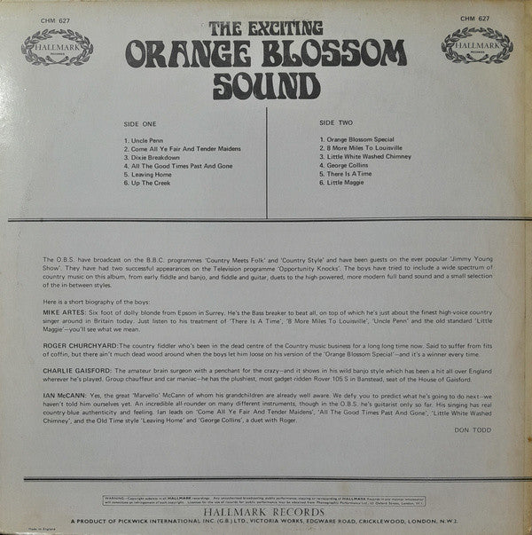 Orange Blossom Sound : The Exciting Orange Blossom Sound (LP, Album)
