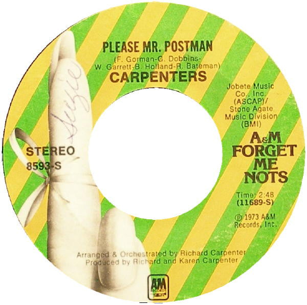 Carpenters : Please Mr. Postman / Solitaire (7", Single, RE)