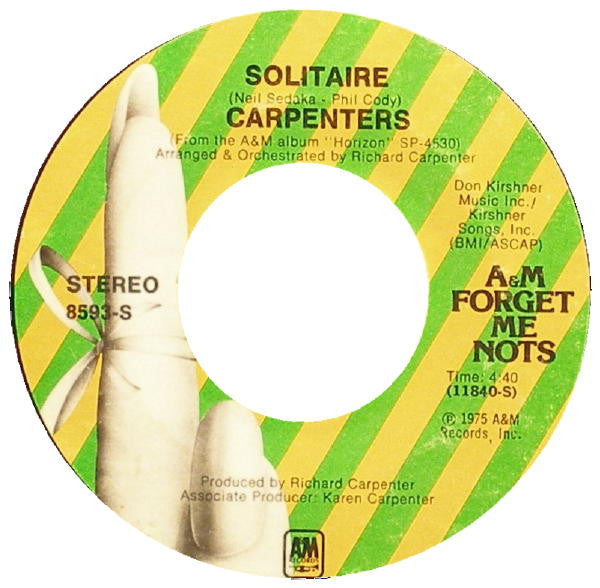 Carpenters : Please Mr. Postman / Solitaire (7", Single, RE)