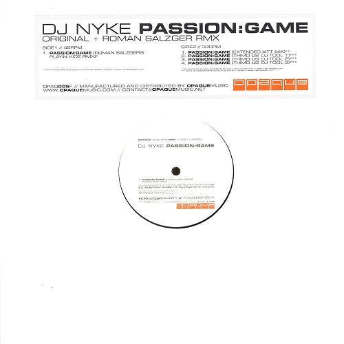 DJ Nyke : Passion Game (12")