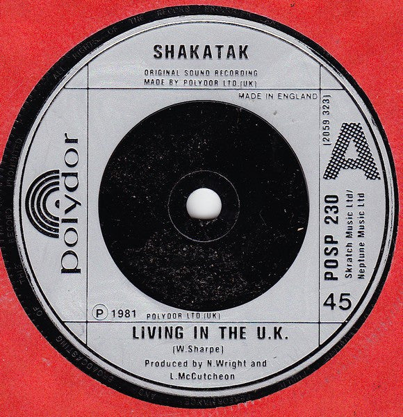 Shakatak : Living In The U.K. (7", Single)