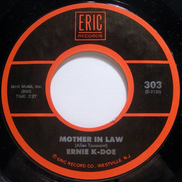 John Fred & His Playboy Band / Ernie K-Doe : Judy In Disguise (With Glasses) / Mother In Law (7")