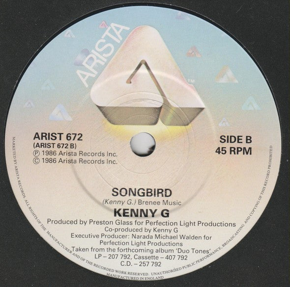 Kenny G (2) : What Does It Take (To Win Your Love) (7", Single)