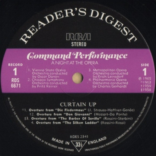 Various : Command Performance - A Night At The Opera (8xLP, Comp + Box)