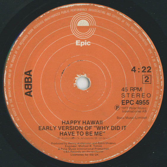 ABBA : Knowing Me, Knowing You (7", Single)
