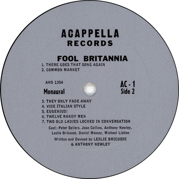 Peter Sellers, Joan Collins, Anthony Newley : Fool Britannia (LP, Mono)
