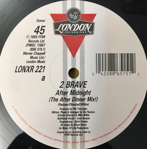 2 Brave : After Midnight (Remix) (12")