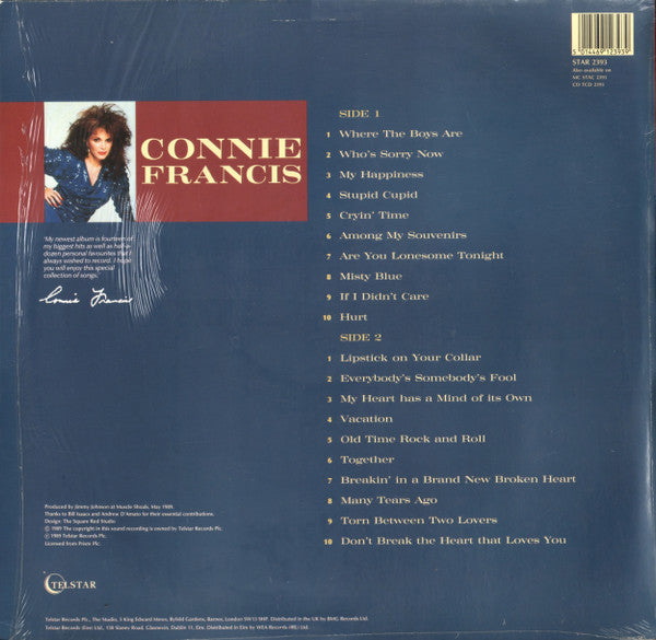 Connie Francis : Among My Souvenirs (LP, Album)