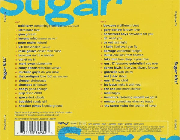 Various : Sugar Hits! (2xCD, Comp)