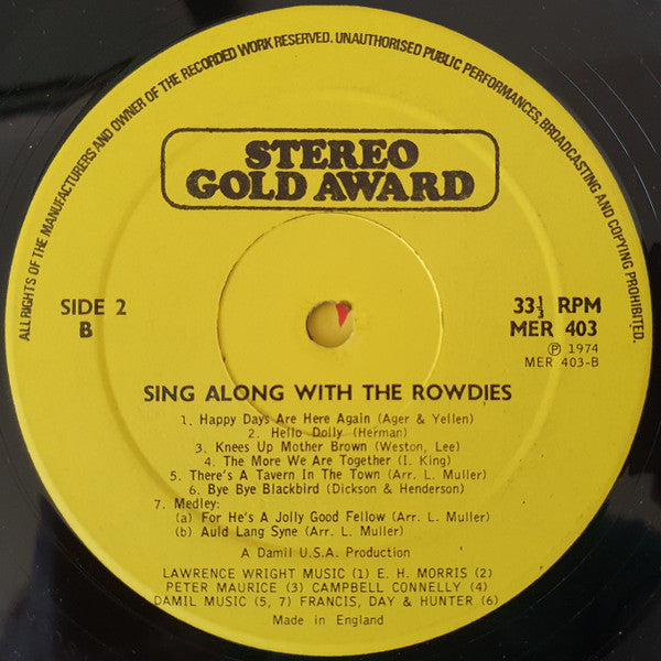 The Rowdies (5) : Sing Along With The Rowdies (LP)