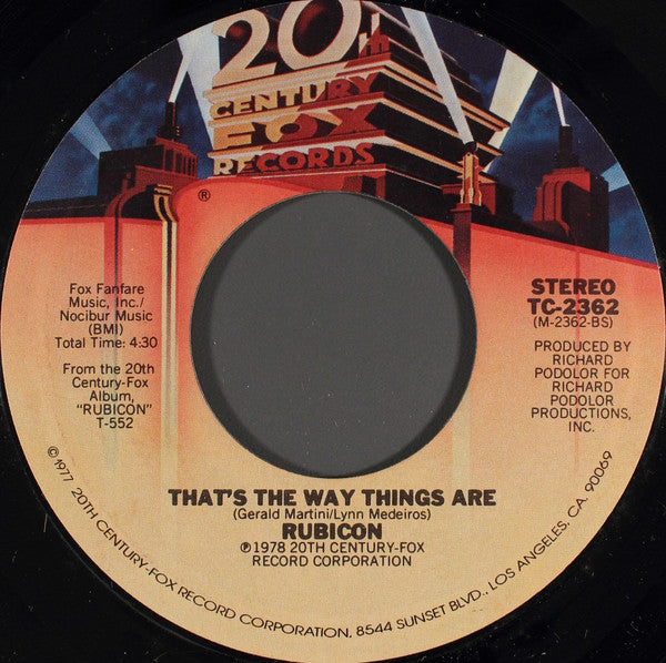 Rubicon (2) : I'm Gonna Take Care Of Everything (7", Single, Pit)