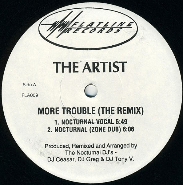 The Artist (6) : More Trouble (The Remix) (12", Promo)