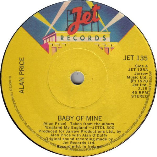 Alan Price : Baby Of Mine (7", Single)