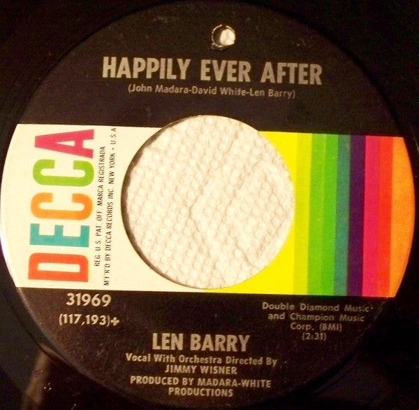 Len Barry : It's That Time Of The Year (7", Single, Glo)