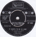 Gene Pitney : It Hurts To Be In Love  (7", Single)