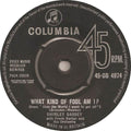 Shirley Bassey : What Kind Of Fool Am I? (7", Single)