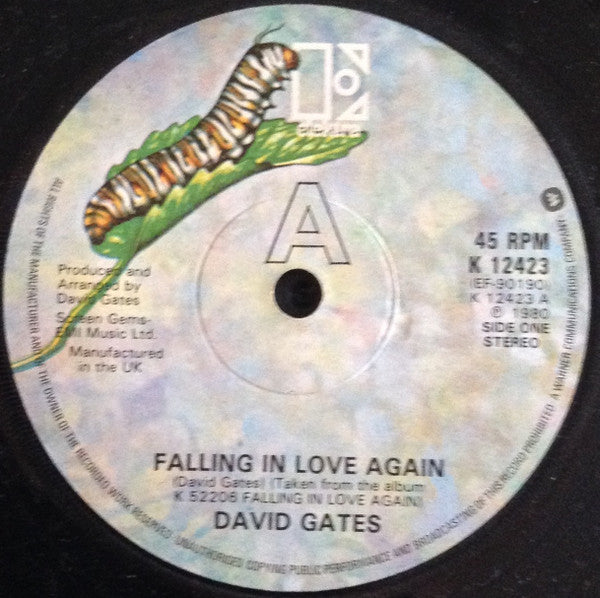 David Gates : Falling In Love Again (7", Single)