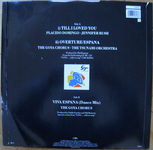 Placido Domingo • Jennifer Rush : Till I Loved You (12", Single)